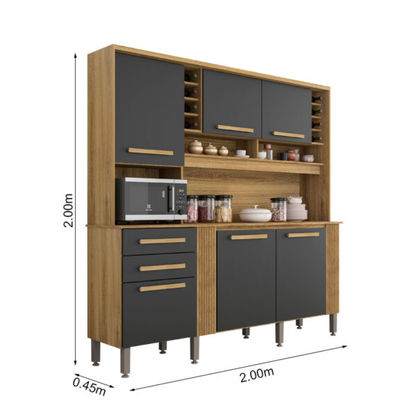 armário-de-cozinha-6-portas-2-gavetas-catar-carvalho-grafite-sallêto