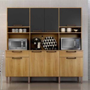 armário-de-cozinha-8-portas-2-gavetas-imola-carvalho-grafite-sallêto